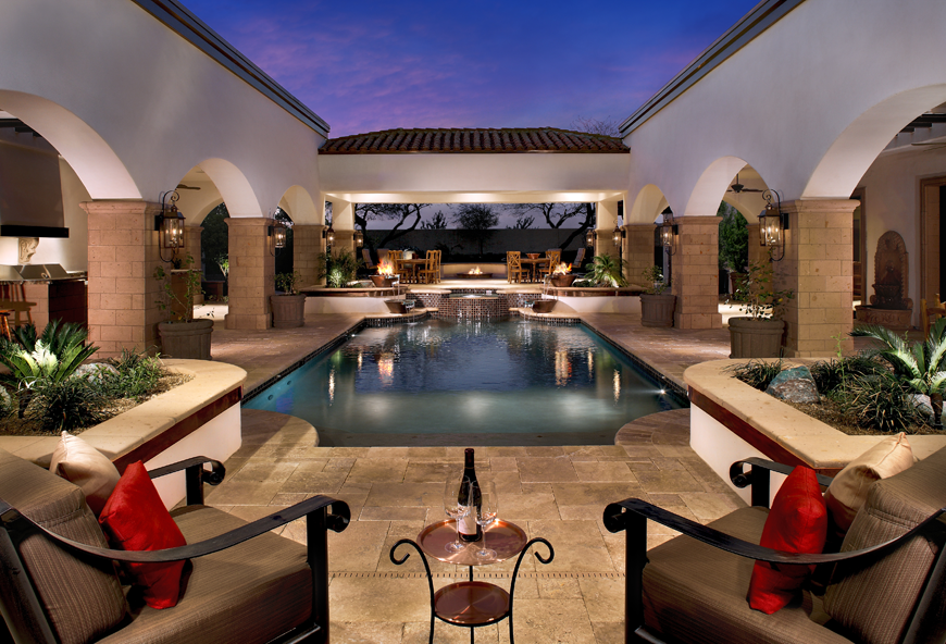 Mitchell Custom Homes: Custom Pools Non-Flash Image